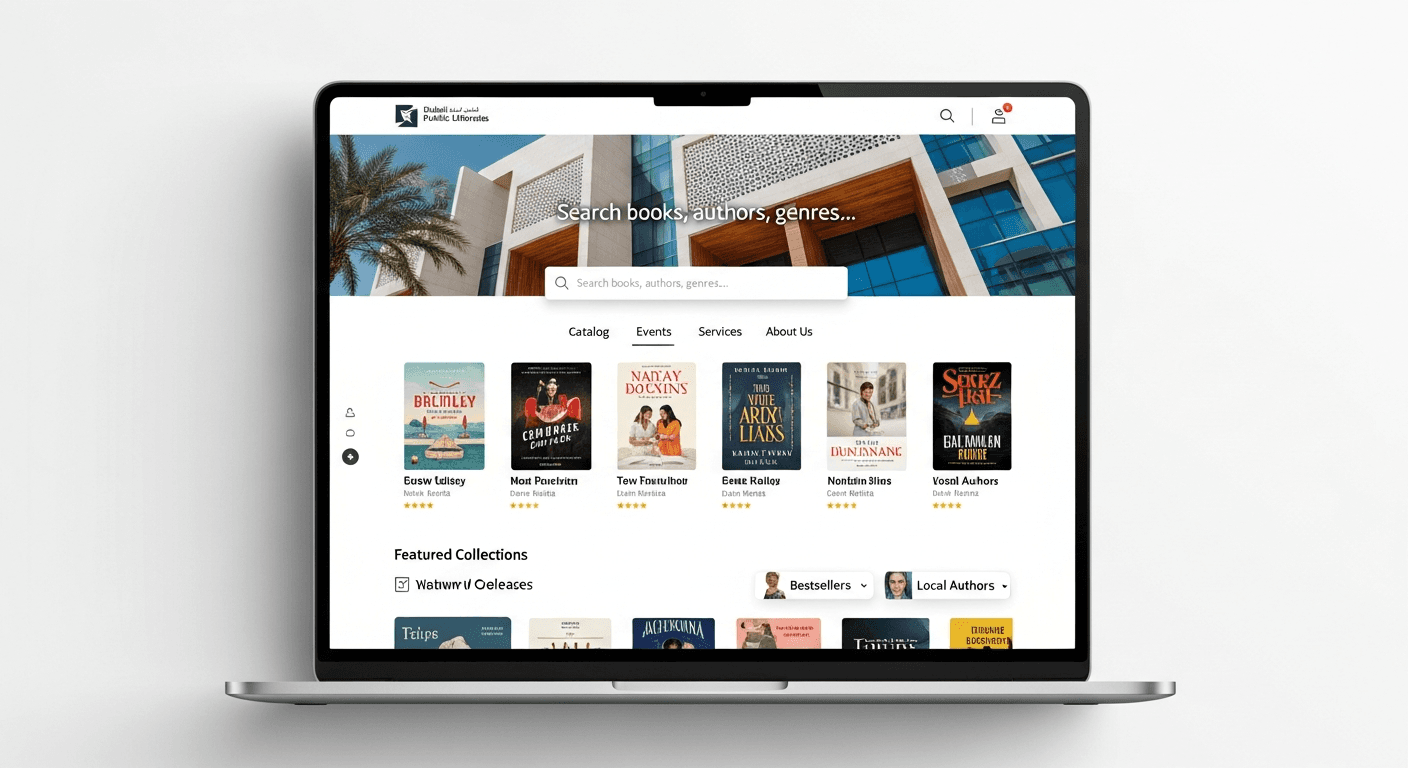 Dubai Public Library Interface