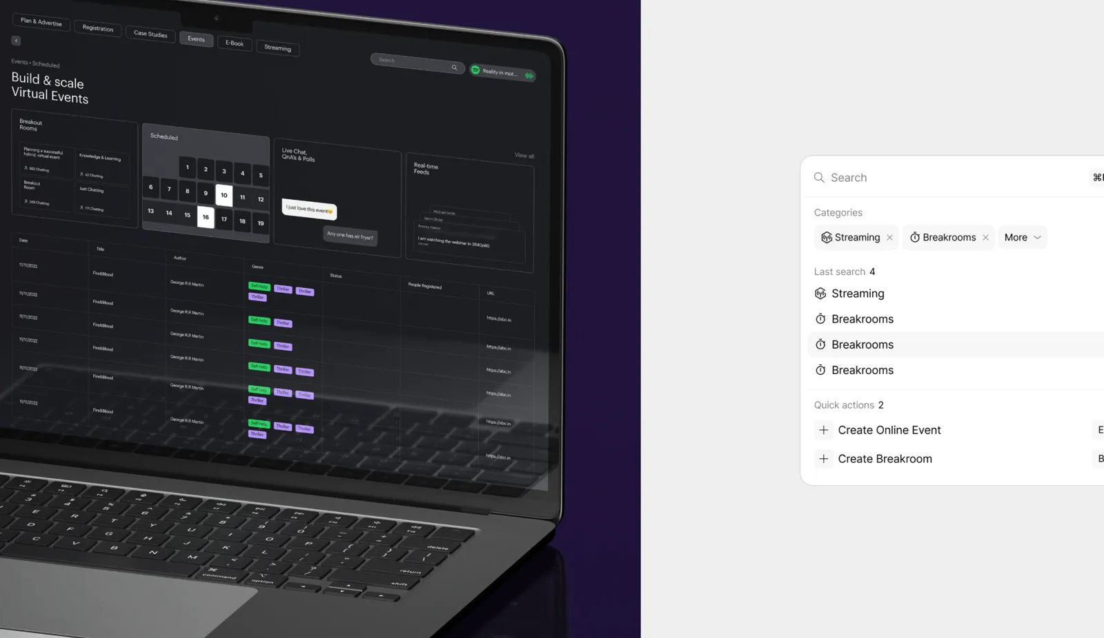 Mimic: Hybrid & Virtual Event Management screen 2