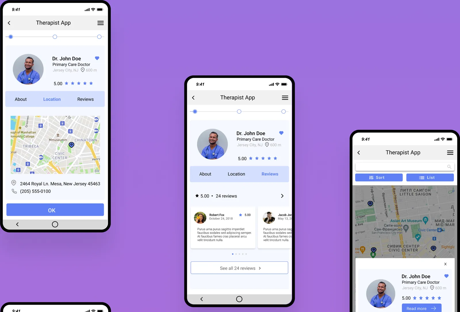 Therapist Appointment Booking App screen 4